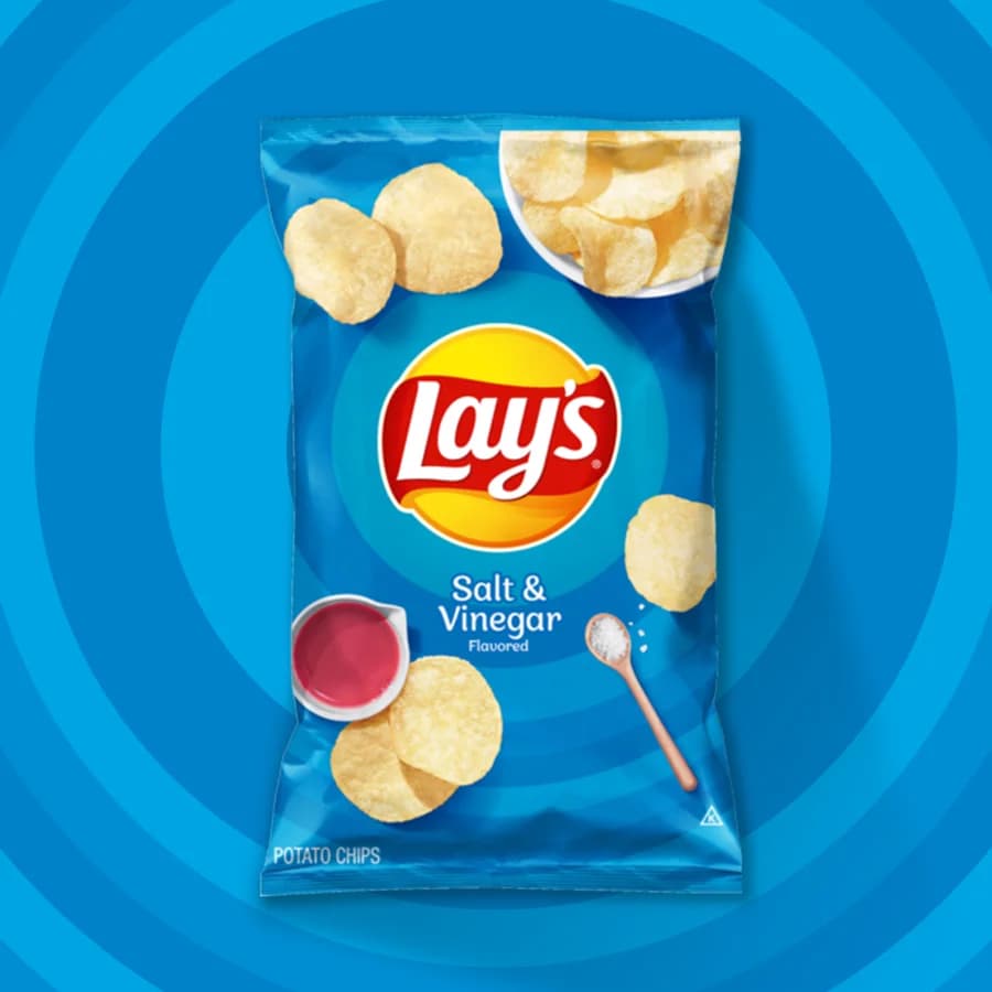 Lay's Salt & Vinegar, 40g x 40 Case