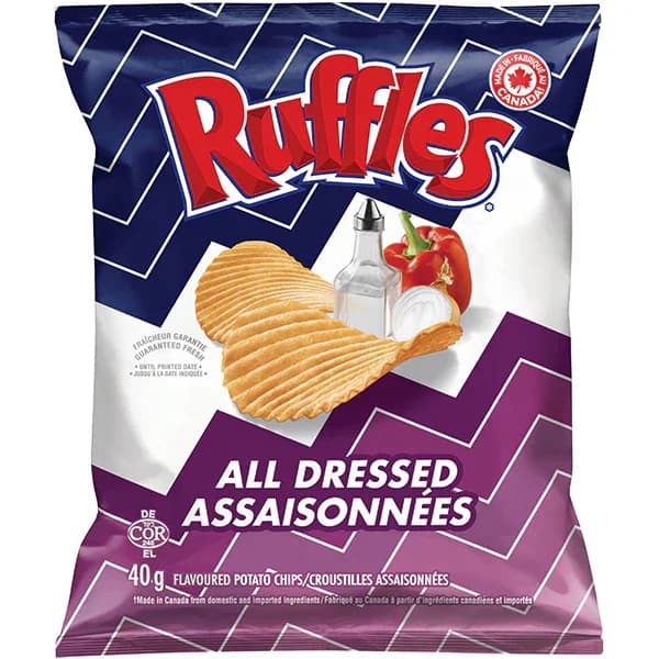 Ruffles All Dressed, 40g x 48 Case